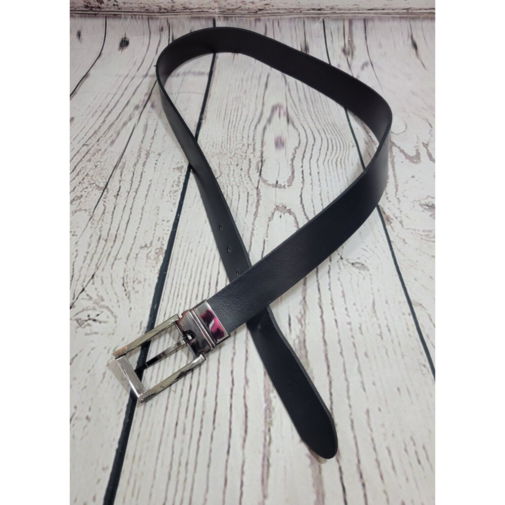 Express Black Genuine Leather Reversible Western Casual Dress Belt Men's Size 36